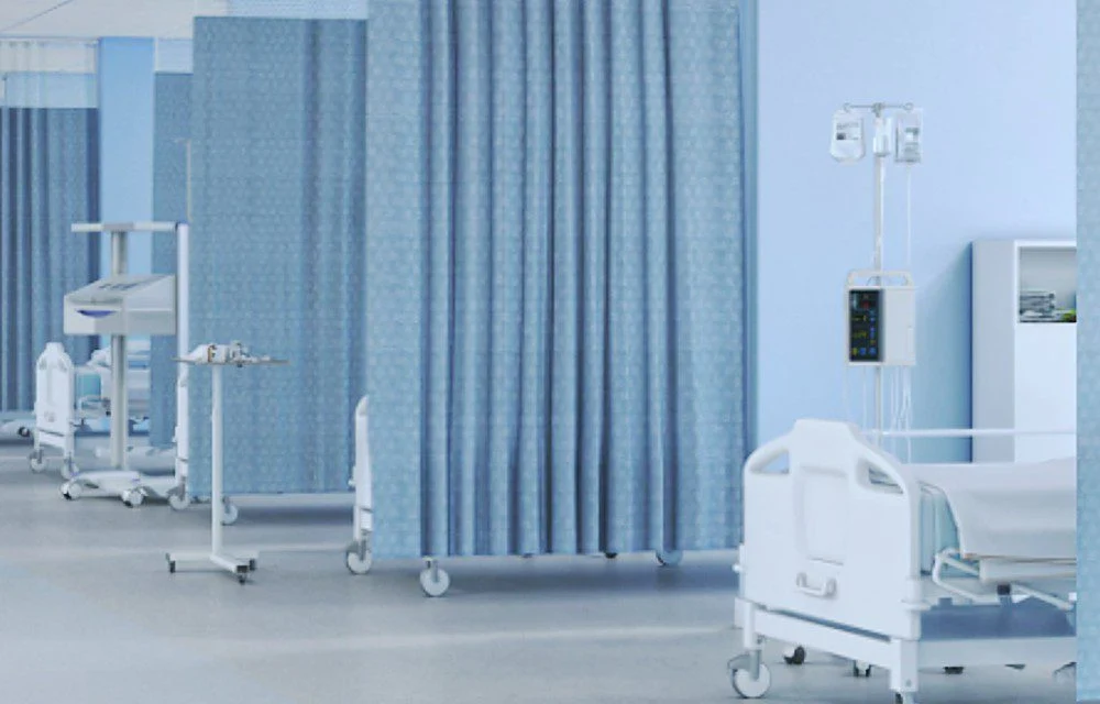 Hospital privacy curtain layout 4